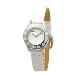 Marc Jacobs Blade White Dial White Leather Strap Watch for Women - MBM1097 Authentic Buy Shop Now