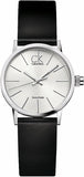 Calvin Klein Post Minimal Silver Dial Black Leather Strap Watch for Men - K7622185 Authentic Buy Shop Now