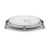 Daniel Wellington Classic Nottingham White Dial Two Tone NATO Strap Watch For Men - 0208DW Authentic Buy Shop Now
