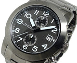 Marc Jacobs Larry Chronograph Black Dial Gunmetal Grey Steel Strap Watch for Men - MBM5031 Authentic Buy Shop Now