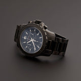 Movado Series 800 Chronograph Black Dial Black Steel Strap Watch For Men - 2600119 Authentic Buy Shop Now