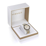 Versace Greca Sport Quartz White Dial Two Tone Steel Strap Watch For Men - VEZ300521 Authentic Buy Shop Now