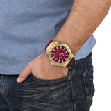 Salvatore Ferragamo F-80 Classic Red Dial Red Rubber Strap Watch for Men - SFHY02422 Authentic Buy Shop Now