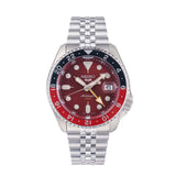 Seiko 5 Sports Thong Sia Limited Edition Red Dial Silver Steel Strap Watch For Men - SSK031K1 Authentic Buy Shop Now