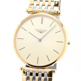 Longines La Grande Classique De Longines Gold Dial Two Tone Mesh Bracelet Watch for Women - L4.755.2.32.7 Authentic Buy Shop Now