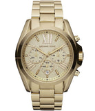 Michael Kors Bradshaw Chronograph Gold Dial Gold Steel Strap Watch For Women - MK5777 Authentic Buy Shop Now