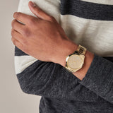 Gucci G Timeless Gold Dial Gold Steel Strap Unisex Watch - YA126461 Authentic Buy Shop Now
