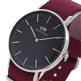 Daniel Wellington Classic Roselyn Black Dial Red NATO Strap Dial Watch For Women - DW00100270 Authentic Buy Shop Now