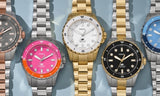 Fossil Blue Dive Three Hand Gray Dial Two Tone Steel Strap Watch For Women - ES5348 Authentic Buy Shop Now