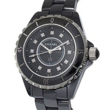 Chanel J12 Quartz Diamonds Black Dial Black Steel Strap Watch for Women - J12 H1625 Authentic Buy Shop Now