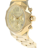 Michael Kors Raquel Analog Gold Dial Gold Steel Strap Watch For Women - MK4690 Authentic Buy Shop Now