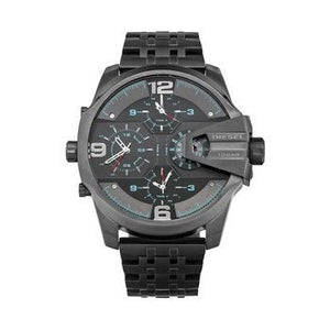 Diesel Uber Chief Black Dial Grey Stainless Steel Strap Watch For Men - DZ7372 Authentic Buy Shop Now