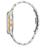 Bulova BVA Skeleton Silver Dial Two Tone Steel Strap Watch for Men - 98A230 Authentic Buy Shop Now