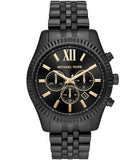 Michael Kors Lexington Chronograph Black Dial Black Steel Strap Watch for Men - MK8603 Authentic Buy Shop Now