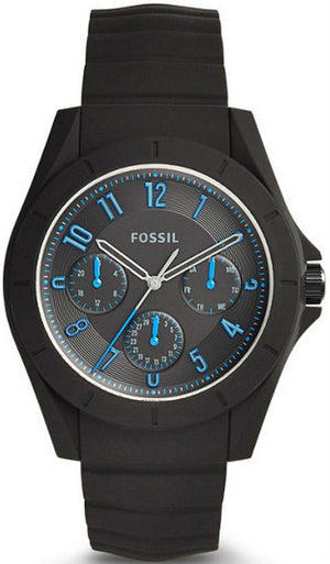 Fossil Popstastic Sport Black Dial Black Rubber Strap Watch for Men - FS5222 Authentic Buy Shop Now