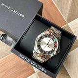 Marc Jacobs Henry Skeleton Silver Dial Silver Steel Strap Watch for Women - MBM3262 Authentic Buy Shop Now