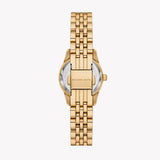 Michael Kors Lexington Three Hand Blue Dial Gold Steel Strap Watch for Women - MK4813 Authentic Buy Shop Now