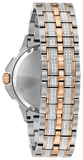 Bulova Octova Crystal Silver Dial Two Tone Steel Strap Watch for Men - 98C133 Authentic Buy Shop Now