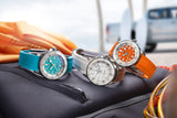 Breitling Superocean Automatic 36 Orange Dial Orange Rubber Strap Watch for Men - A17377211O1S1 Authentic Buy Shop Now