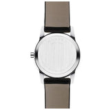 Movado Museum Classic Black Dial Black Leather Strap Watch For Women - 0606503 Authentic Buy Shop Now