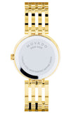 Movado Esperanza 28mm Mother of Pearl Dial Gold Steel Strap Watch For Women - 0607054 Authentic Buy Shop Now
