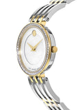 Movado Esperanza Mother of Pearl Dial Two Tone Steel Strap Watch For Women - 0607085 Authentic Buy Shop Now