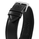 Movado Ultra Slim Black Dial Black Leather Strap Watch For Men - 0607086 Authentic Buy Shop Now