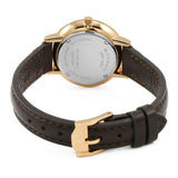 Movado Ultra Slim White Dial Brown Leather Strap Watch For Women - 0607096 Authentic Buy Shop Now
