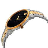 Movado Museum Classic Black Dial Two Tone Steel Strap Watch for Men - 0607200 Authentic Buy Shop Now