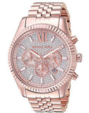 Michael Kors Lexington Rose Gold Dial Rose Gold Stainless Steel Strap Watch for Men - MK8580 Authentic Buy Shop Now