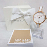 Michael Kors Jaryn Analog White Dial Two Tone Steel Strap Watch For Women - MK4342 Authentic Buy Shop Now