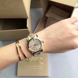 Burberry The City Gold Dial Gold Steel Strap Watch for Women - BU9145 Authentic Buy Shop Now