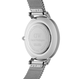Daniel Wellington Petite Sterling White Dial Silver Mesh Bracelet Watch For Women - DW00100220 Authentic Buy Shop Now