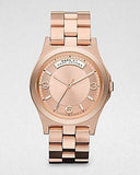 Marc Jacobs Baby Dave Rose Gold Dial Rose Gold Steel Strap Watch for Women - MBM3235 Authentic Buy Shop Now