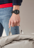 Fossil Machine Black Dial Black Steel Strap Watch for Men - FS4775 Authentic Buy Shop Now