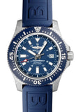 Breitling Superocean 44mm Diver Pro III Special Mariner Blue Dial Blue Rubber Strap Mens Watch - Y1739316/C959 Authentic Buy Shop Now