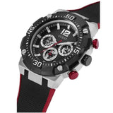 Guess Navigator Black Dial Black Rubber Strap Watch for Men - GW0264G1 Authentic Buy Shop Now