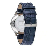 Tommy Hilfiger Brad Chronograph Quartz Blue Dial Blue Leather Strap Watch For Men - 1710387 Authentic Buy Shop Now
