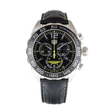Tag Heuer Formula 1 Aston Martin Black Dial Black Leather Strap Watch for Men - CAZ101P.FC8245 Authentic Buy Shop Now