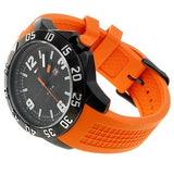 Tommy Hilfiger Cole Black Dial Orange Rubber Strap Watch for Men - 1790985 Authentic Buy Shop Now