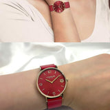 Coach Perry Red Dial Red Leather Strap Watch for Women - 14503867 Authentic Buy Shop Now