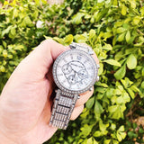 Michael Kors Parker Mother of Pearl Dial Diamonds Silver Steel Strap Watch for Women - MK5572 Authentic Buy Shop Now