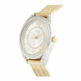 Guess Whisper Silver Dial Gold Mesh Bracelet Watch for Women - W1084L2 Authentic Buy Shop Now