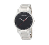Calvin Klein City Black Dial Silver Steel Strap Watch for Men - K2G2G141 Authentic Buy Shop Now