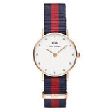 Daniel Wellington Classy Oxford White Dial Two Tone Nylon Strap Watch For Women - DW00100064 Authentic Buy Shop Now