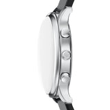 Emporio Armani Renato Chronograph Black Dial Black Leather Strap Watch for Men - AR8034 Authentic Buy Shop Now