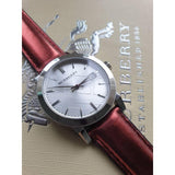 Burberry The City Silver Dial Red Strap Watch for Women - BU9232 Authentic Buy Shop Now