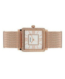 Guess Highline Off White Dial Rose Gold Stainless Steel Mesh Strap Watch For Women - W0826L3 Authentic Buy Shop Now