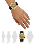 Guess Clarity Gold Dial Black Silicone Strap Watch for Women - GW0109L1 Authentic Buy Shop Now