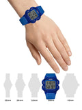 Guess Stealth Blue Dial Blue Rubber Strap Watch for Men - GW0270G3 Authentic Buy Shop Now
